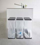 Yamazaki Lidded Garbage Bag Holder | Steel