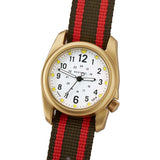 Bertucci A-2A Golden Field Watch - Gold Tone Case, Nylon Band