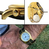 Bertucci A-2A Golden Field Watch - Gold Tone Case, Nylon Band