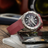 BOLDR Odyssey Crimson Titanium Dive Watch | Swiss Automatic Movement