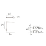 Artemide DEMETRA LED 9.2W 30K MP-MV W/DIM AND MOTION W/CLAMP Light