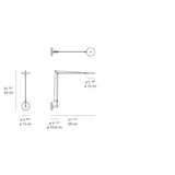 Artemide DEMETRA LED 9.2W 30K MP-MV W/DIM AND MOTION W/WALL SUPPORT Light