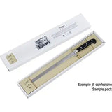 Coltellerie Berti Straight Paring Knife | 4.5" full tang blade Black Lucite