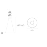 Artemide DISCOVERY HOR 70 SUSP LED 41W 30K 90CRI DIM 2-WIRE/0-10V BRONZE Light