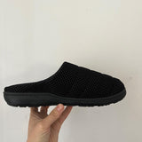 SUBU - Light Summer Slippers - Black on Black