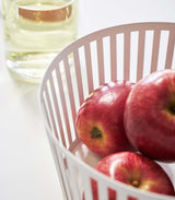 Yamazaki Tower Striped Steel Fruit Basket | Steel