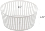 Yamazaki Tower Striped Steel Fruit Basket | Steel