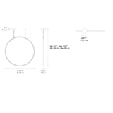 Artemide DISCOVERY VERT 140 SUSP LED 80W 30K 90CRI DIM 2-WIRE/0-10V BRONZE Light