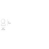 Artemide ECLISSE TABLE MAX 25W E12 120V UL Light