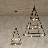 Artemide EL PORIS 80 SUSP MAX 8X15W E26 BLACK Light