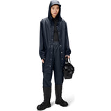 Rains Waterproof Long Jacket W3 | Navy