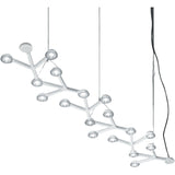 Artemide Net Suspension Linear Ceiling LED Light | 30W 3000K DIM 0-10V UNV EXT 15FT