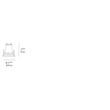 Artemide EGO 90 DOWNLIGHT ROUND LED 3.3W 30K 24° STEEL 24VDC Light