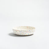 Set of 6 White Pasta Plates 8.3" stoneware ceramic — Party Collection