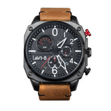 Hawker Hunter Retrograde Chronograph Charcoal Ember Brown