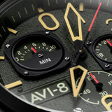 Hawker Hunter Retrograde Chronograph Deep Green Black