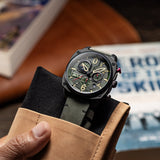 Hawker Hunter Retrograde Chronograph Deep Green Black