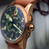 Spitfire Lock Chronograph Bronze Green
