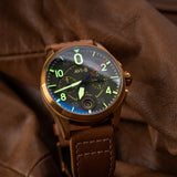 Spitfire Lock Chronograph Bronze Green