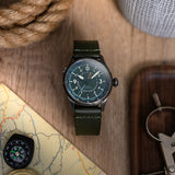 Flyboy Wingman Worldtimer GMT Automatic Jungle Green