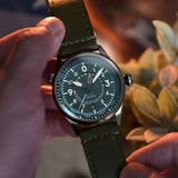 Flyboy Wingman Worldtimer GMT Automatic Jungle Green