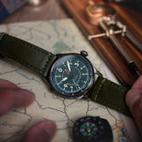 Flyboy Wingman Worldtimer GMT Automatic Jungle Green