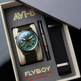 Flyboy Wingman Worldtimer GMT Automatic Jungle Green