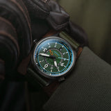 Flyboy Wingman Worldtimer GMT Automatic Jungle Green