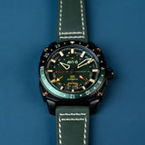 Hawker Hunter Atlas GMT Automatic Amazon Green
