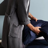 Slate | Waffle Bathrobe Made With 100% Organic Bamboo #Color_slate