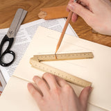 Makers Cabinet Stria Folding Brass Ruler