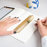 Makers Cabinet Stria Folding Brass Ruler