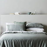 Sage | Signature Sateen Pillowcase Set Made With 100% Organic Bamboo #Color_sage
