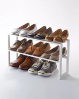 Two-Tier Expandable Shoe Rack (12" H) - Steel