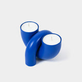 Macaroni 2-in-1 Candleholder - Tapers & Tealights - Royal Blue by 54Celsius