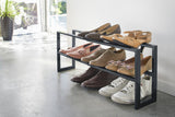 Two-Tier Expandable Shoe Rack (12" H) - Steel