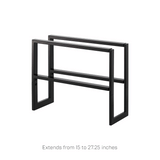 Two-Tier Expandable Shoe Rack (12" H) - Steel