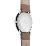 Junghans Max Bill Hand Winding Matt Silver Watch | Brown Calfskin Strap 027/3701.04