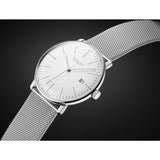 Junghans Max Bill Automatic Matt Silver Watch | Milanese Strap 027/4002.48