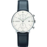 Junghans Max Bill Chronoscope Automatic Chrono Watch | Black Calfskin 027/4600.00