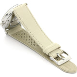 Junghans Meister Driver Day Date Watch | Sand Calf Leather Strap 027/4721.01