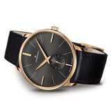 Junghans Meister PVD Hand-Winding Watch | Black Horse Leather Strap 027/5903.00