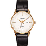 Junghans Meister Ladies Damen Watch | Black Alligator Leather Strap 027/7845.00