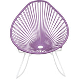 Innit Designs Acapulco Rocker Chair | White/Orchid