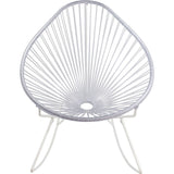 Innit Designs Acapulco Rocker Chair | White/Clear