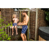 Tom & Teddy Men's Pineapple Swim Trunk | Shell Pink