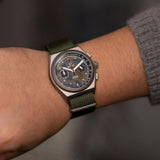 Boldr Venture Titanium Chronograph Watch | Field Medic Camo Green