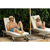 Tom & Teddy Men's Leaf Swim Trunk | Aqua and Navy