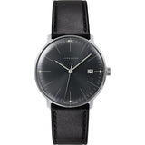 Junghans Max Bill Quartz Watch | Black Calfskin Strap 041/4465.04