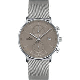 Junghans Form C Chronoscope Quartz Matt Taupe Watch | Milanaise Strap 041/4878.44